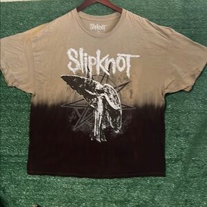 Tan and Black Graphic T-Shirt